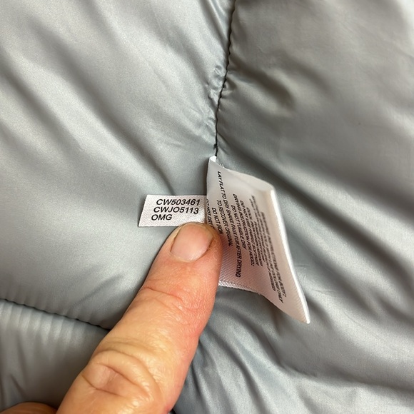 Calvin Klein quilted puffer gray  jacket with hood S - Picture 12 of 12